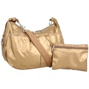Le sportsac crossbody diaper bag gold